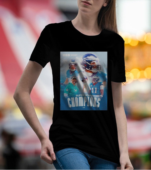 BBC Sport Philadelphia Eagles Super Bowl Champions LIX Nick Sirianni Jalen Hurts AJ Brown T-Shirt