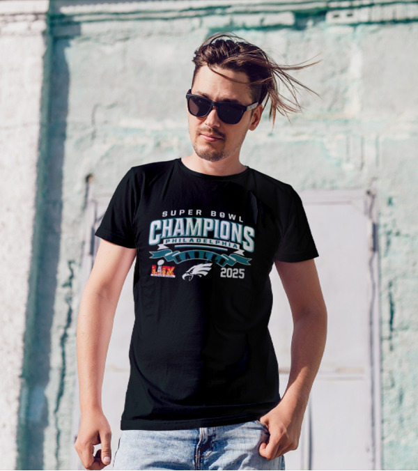 Philadelphia Eagles Super Bowl LIX Champions 2025 American Football T-Shirt