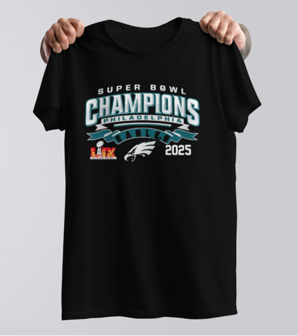 Philadelphia Eagles Super Bowl LIX Champions 2025 American Football T-Shirt