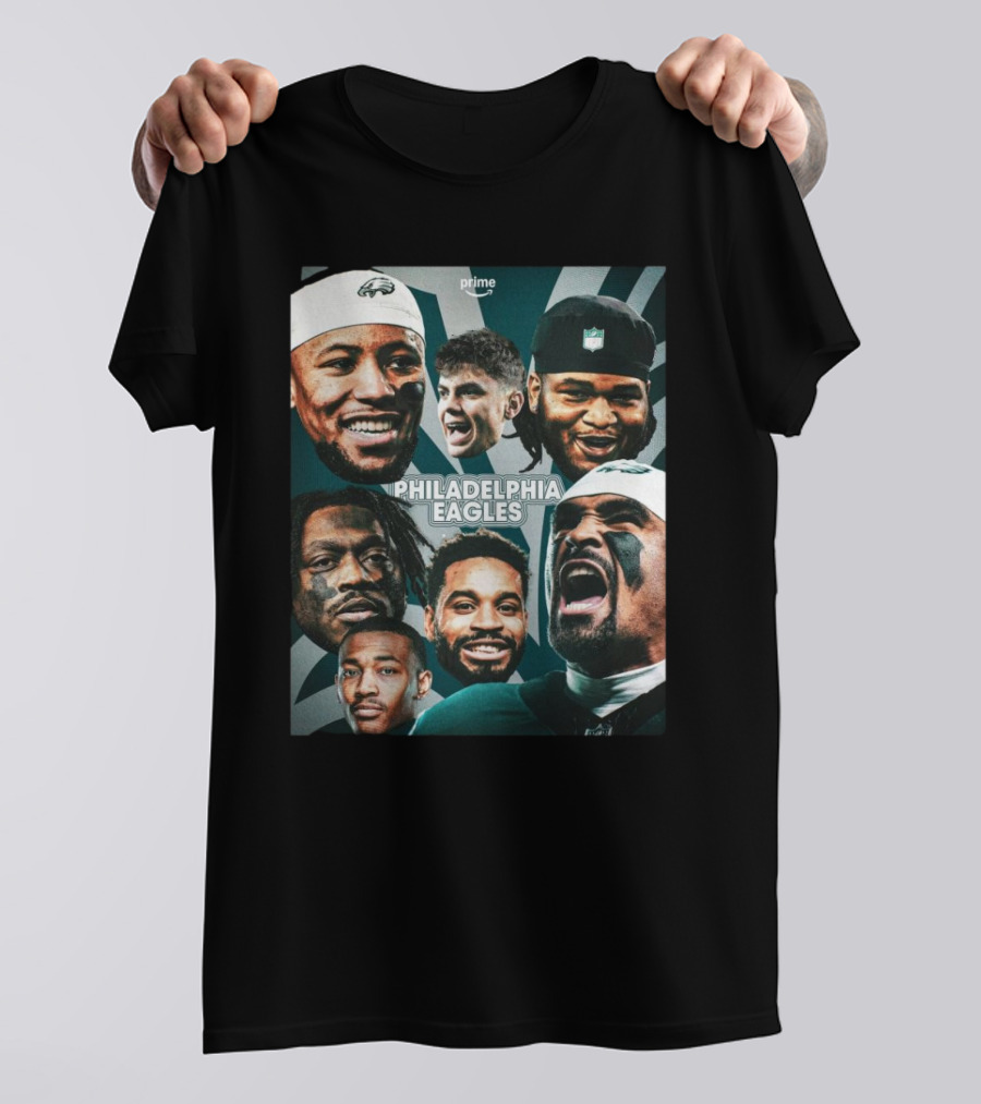 Philadelphia Eagles Fly Eagles Fly Super Bowl LIX Reign Supreme Sunday Faces T-Shirt