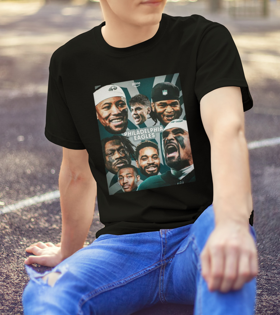 Philadelphia Eagles Fly Eagles Fly Super Bowl LIX Reign Supreme Sunday Faces T-Shirt