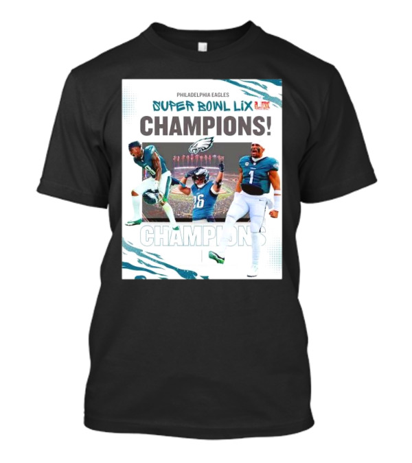 Philadelphia Eagles Super Bowl LIX Champions Celebration T-Shirt