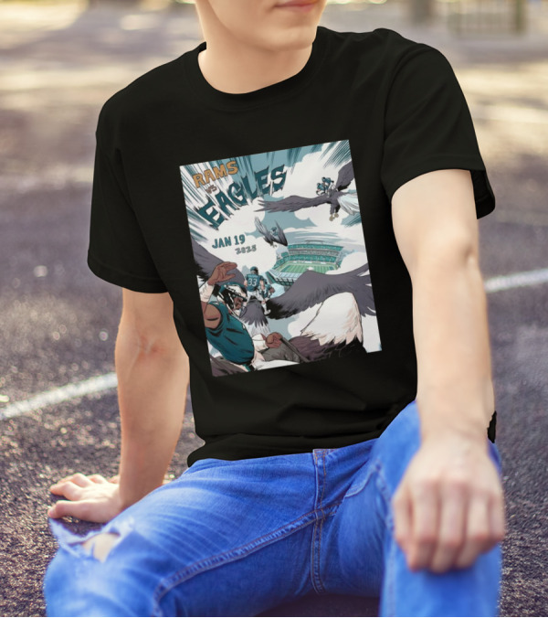 Rams Vs Eagles Jan 19 2025 Flying In For Today's Hunt T-Shirt