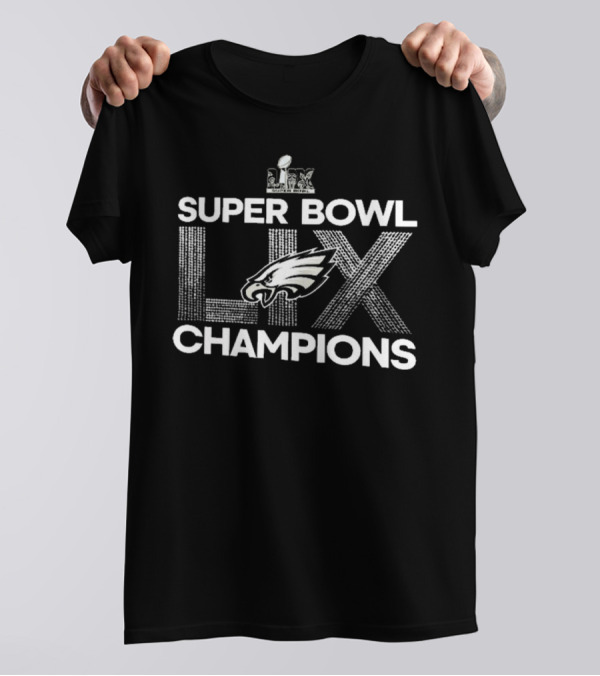 Philadelphia Eagles Super Bowl LIX Champions T-Shirt