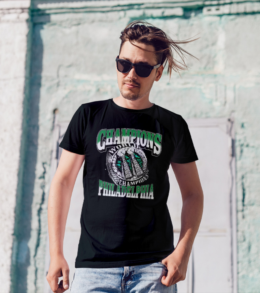 Philadelphia World Champions Philadelphia Eagles Rings Super Bowl LIX T-Shirt