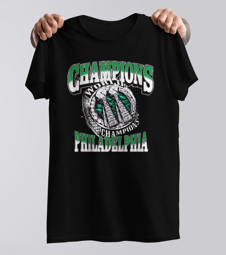 Philadelphia World Champions Philadelphia Eagles Rings Super Bowl LIX T-Shirt