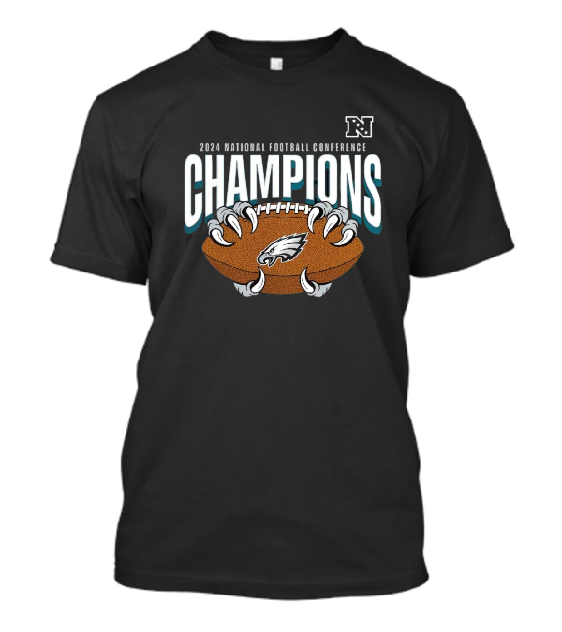2024 National Football Conference Champions Philadelphia Eagles Football Claw T-Shirt