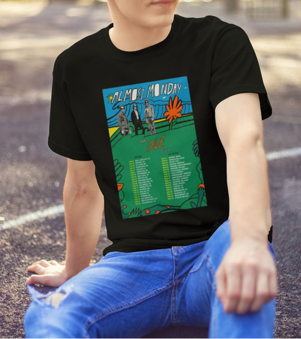 Almost Monday The Dive Tour USA 2025 Salt Lake City To Los Angeles T-Shirt