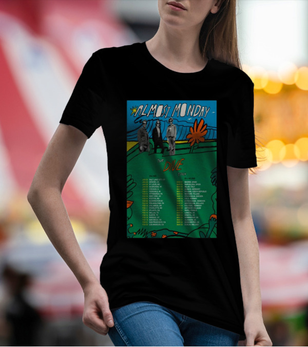 Almost Monday The Dive Tour USA 2025 Salt Lake City To Los Angeles T-Shirt