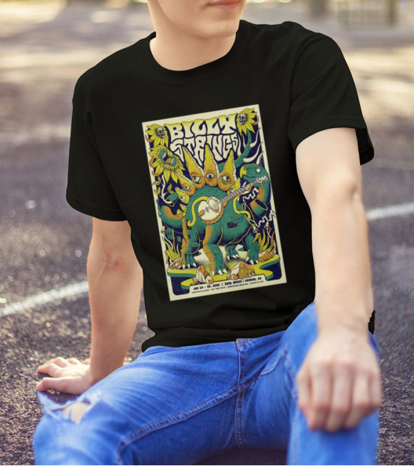 Billy Strings Ball Arena Denver CO Jan 24-26 2025 Conscious Alliance Art That Feeds By GWP T-Shirt
