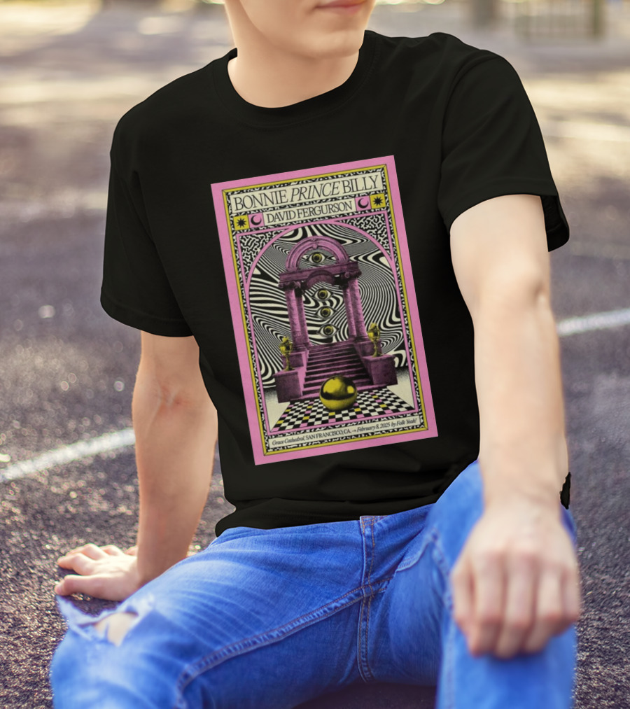 Bonnie Prince Billy David Ferguson Grace Cathedral San Francisco February 8 2025 T-Shirt