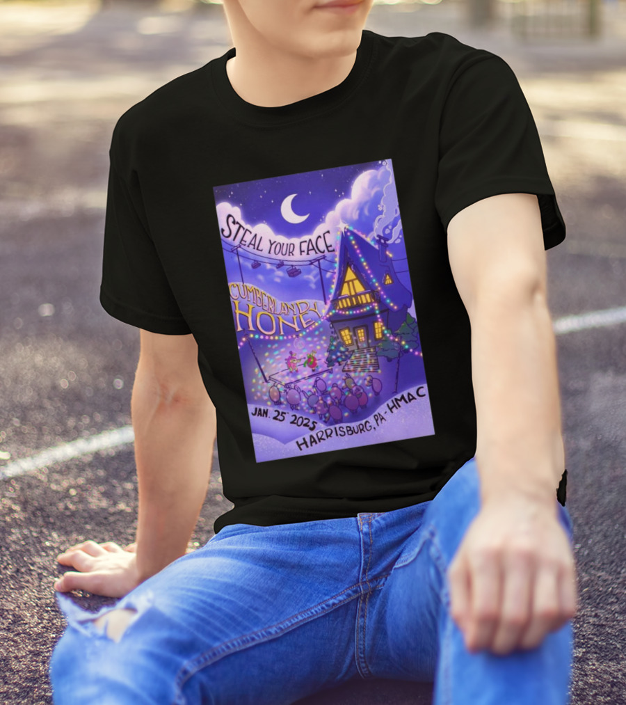 Steal Your Face Cumberland Honey January 25 2025 Harrisburg PA HMAC T-Shirt