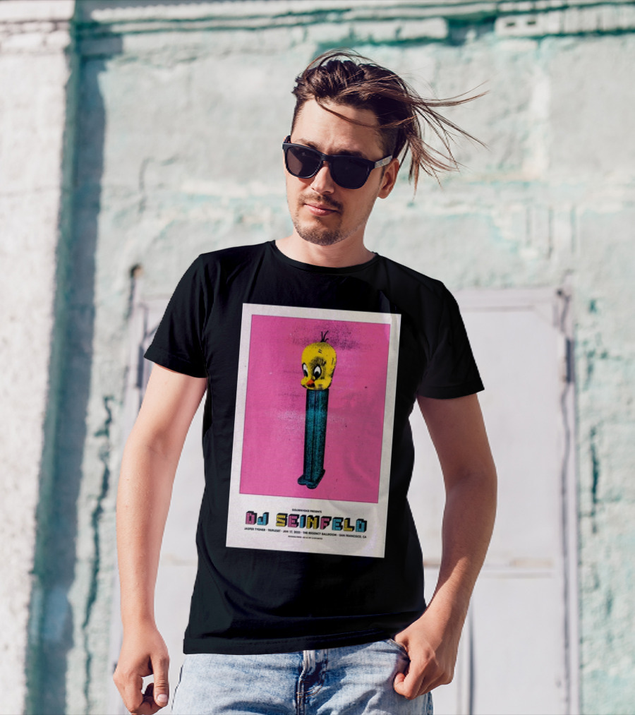 Goldenvoice Presents DJ Seinfeld Regency Ballroom San Francisco January 17 2025 Jasper Tygner Tripleset Pez Dispenser Graphic T-Shirt