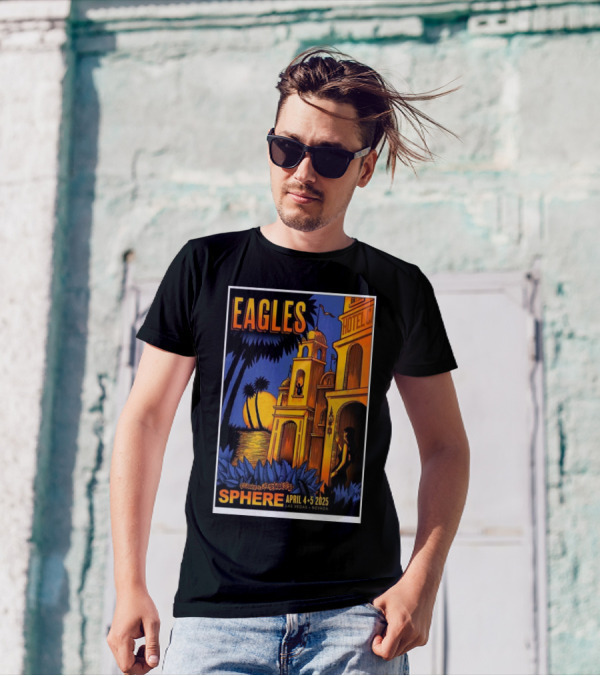 Eagles Hotel California Sphere April 4-5 2025 Las Vegas Nevada Concert T-Shirt