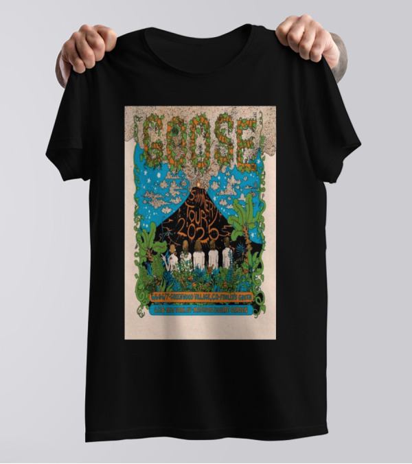 Goose Summer Tour 2025 Fiddler’s Green Amphitheatre Madison Square Garden Psychedelic T-Shirt