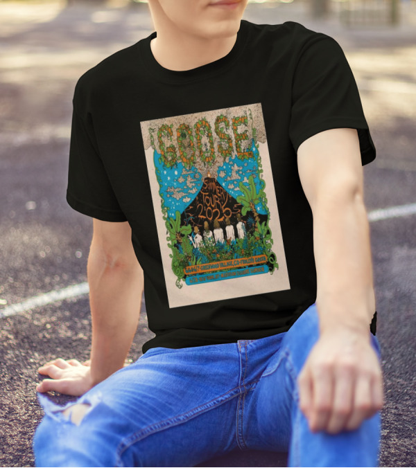 Goose Summer Tour 2025 Fiddler’s Green Amphitheatre Madison Square Garden Psychedelic T-Shirt