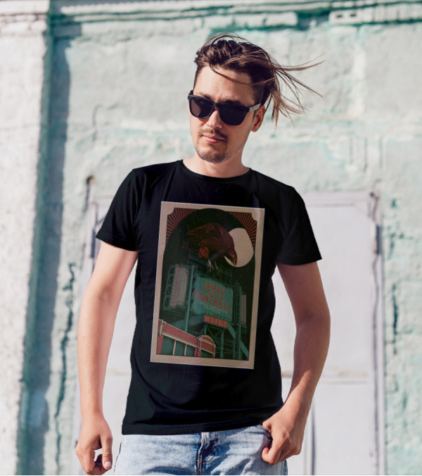 Jerry Cantrell Live At House Of Blues Boston February 4 2025 Concert With Eagle Graphic T-Shirt