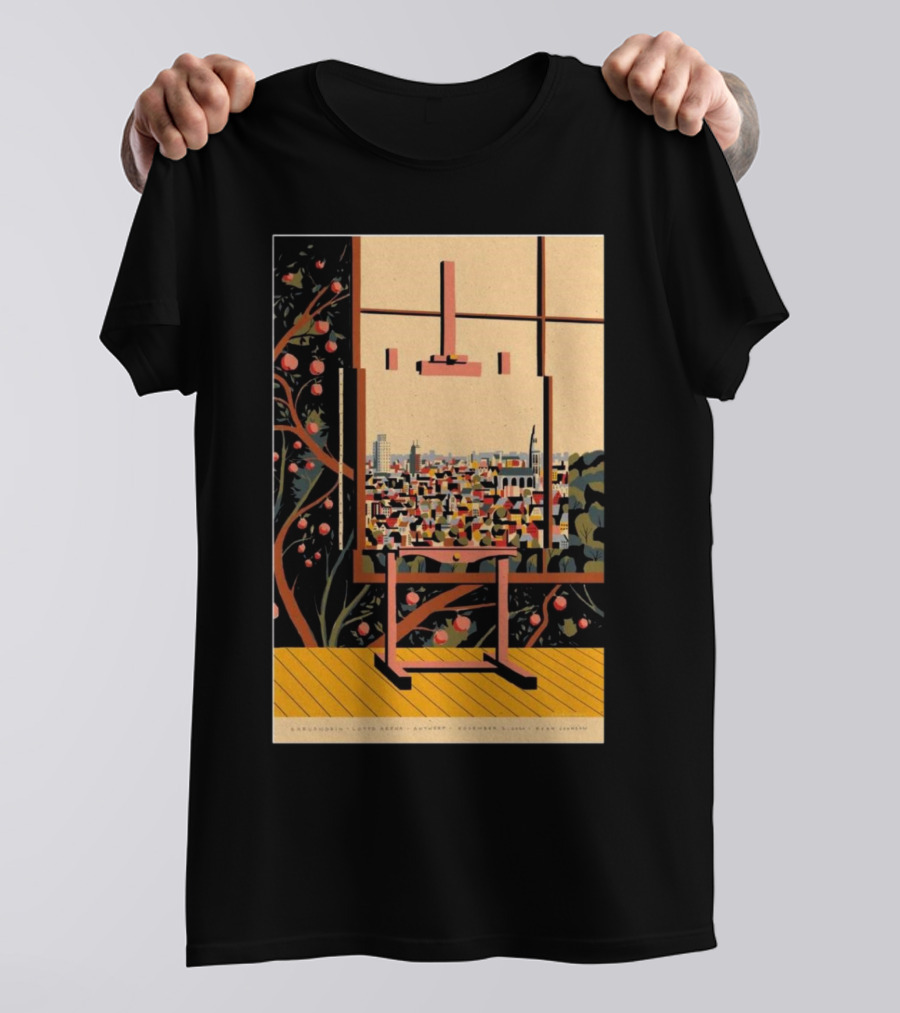 Khruangbin Lotto Arena Antwerp December 2 2024 Ryan Johnson Artwork Cityscape T-Shirt