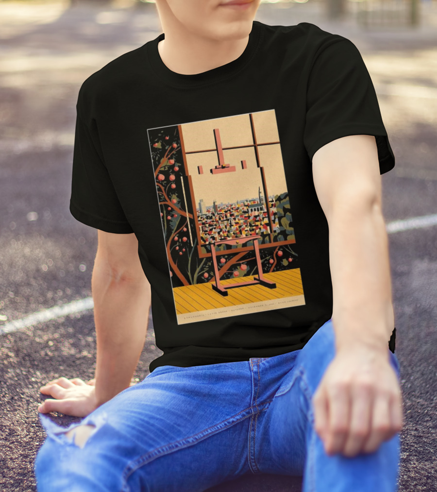 Khruangbin Lotto Arena Antwerp December 2 2024 Ryan Johnson Artwork Cityscape T-Shirt