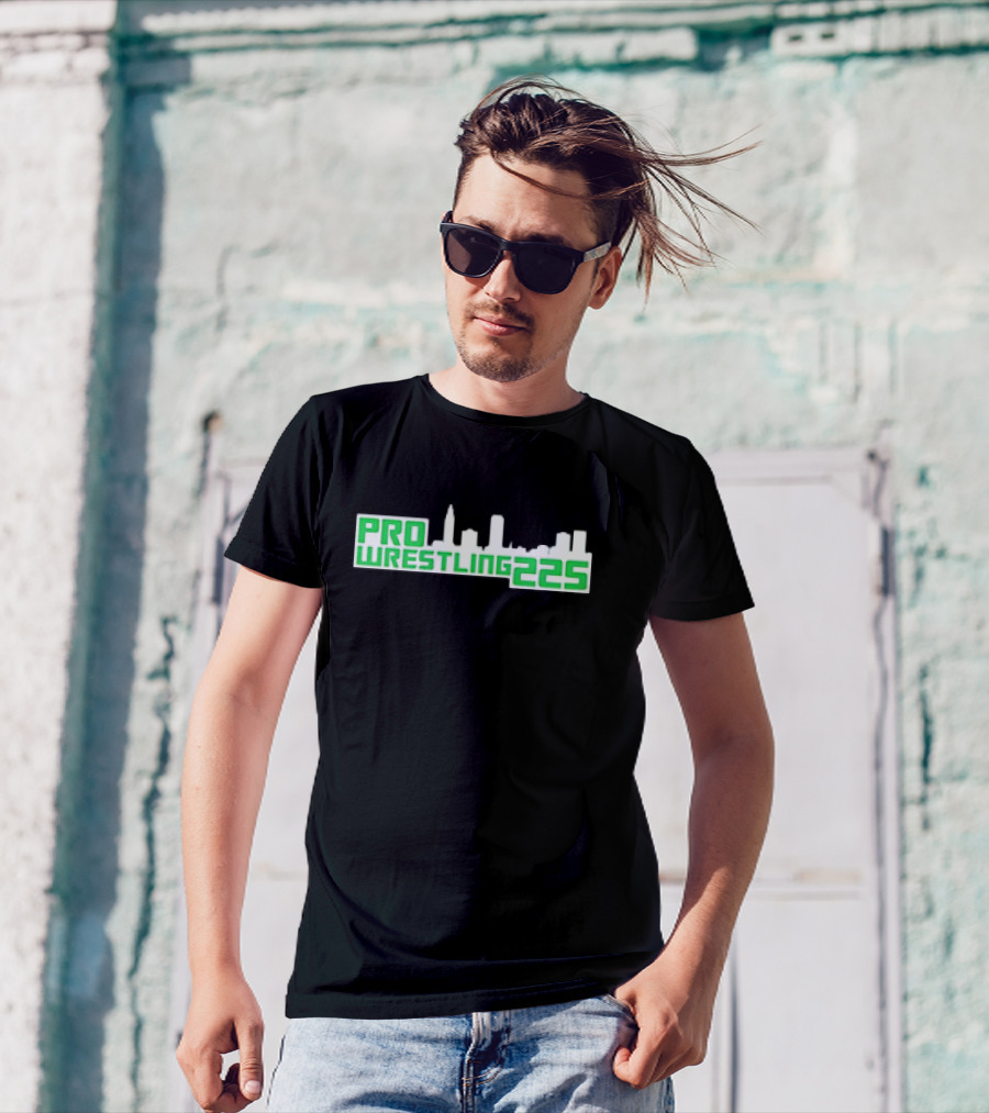 Pro Wrestling 225 Skyline Design T-Shirt