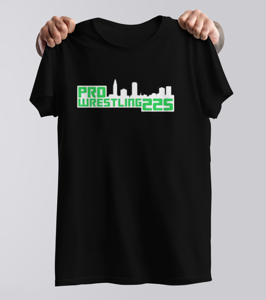 Pro Wrestling 225 Skyline Design T-Shirt
