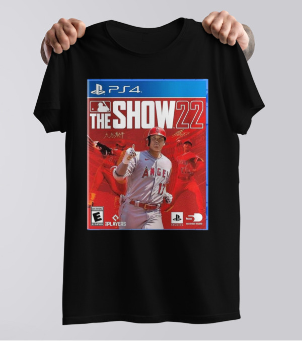 PS4 MLB The Show 22 Shohei Ohtani Los Angeles Angels Ohtani Signature T-Shirt