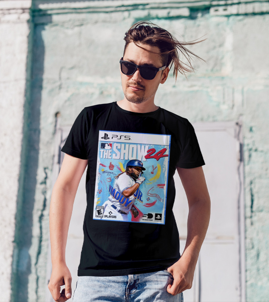 PS5 MLB The Show 24 Vladimir Guerrero Jr Toronto Blue Jays Signature T-Shirt