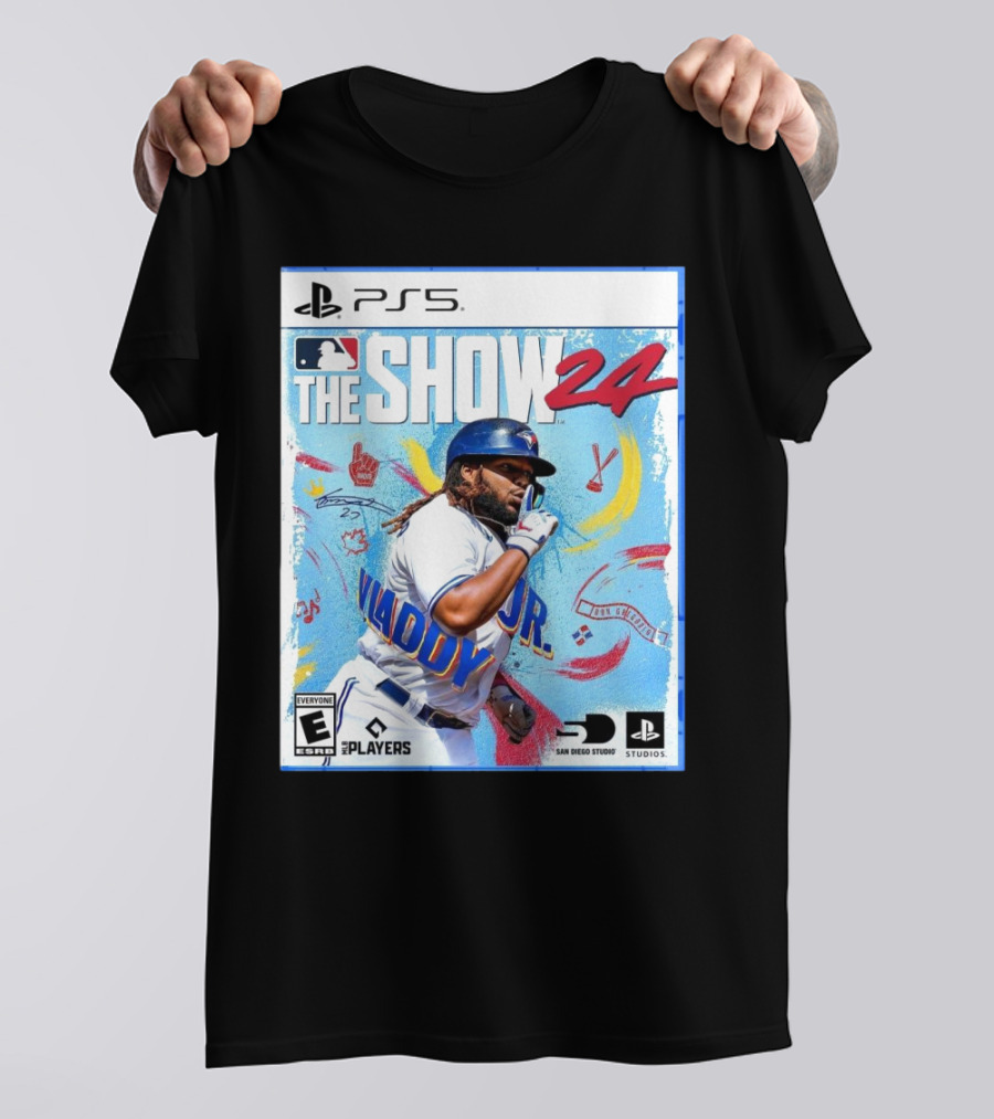 PS5 MLB The Show 24 Vladimir Guerrero Jr Toronto Blue Jays Signature T-Shirt