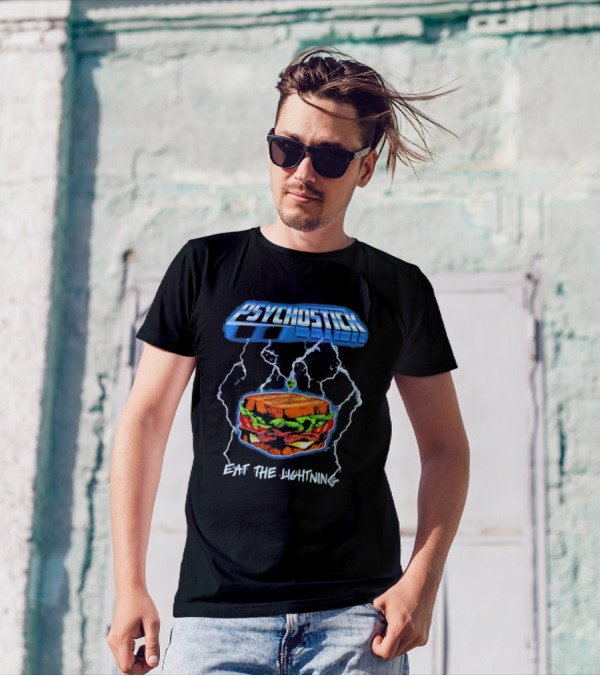 Psychostick Eat The Lightning Sandwich With Lightning Bolts T-Shirt