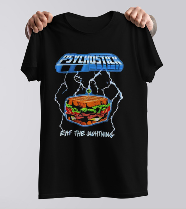 Psychostick Eat The Lightning Sandwich With Lightning Bolts T-Shirt