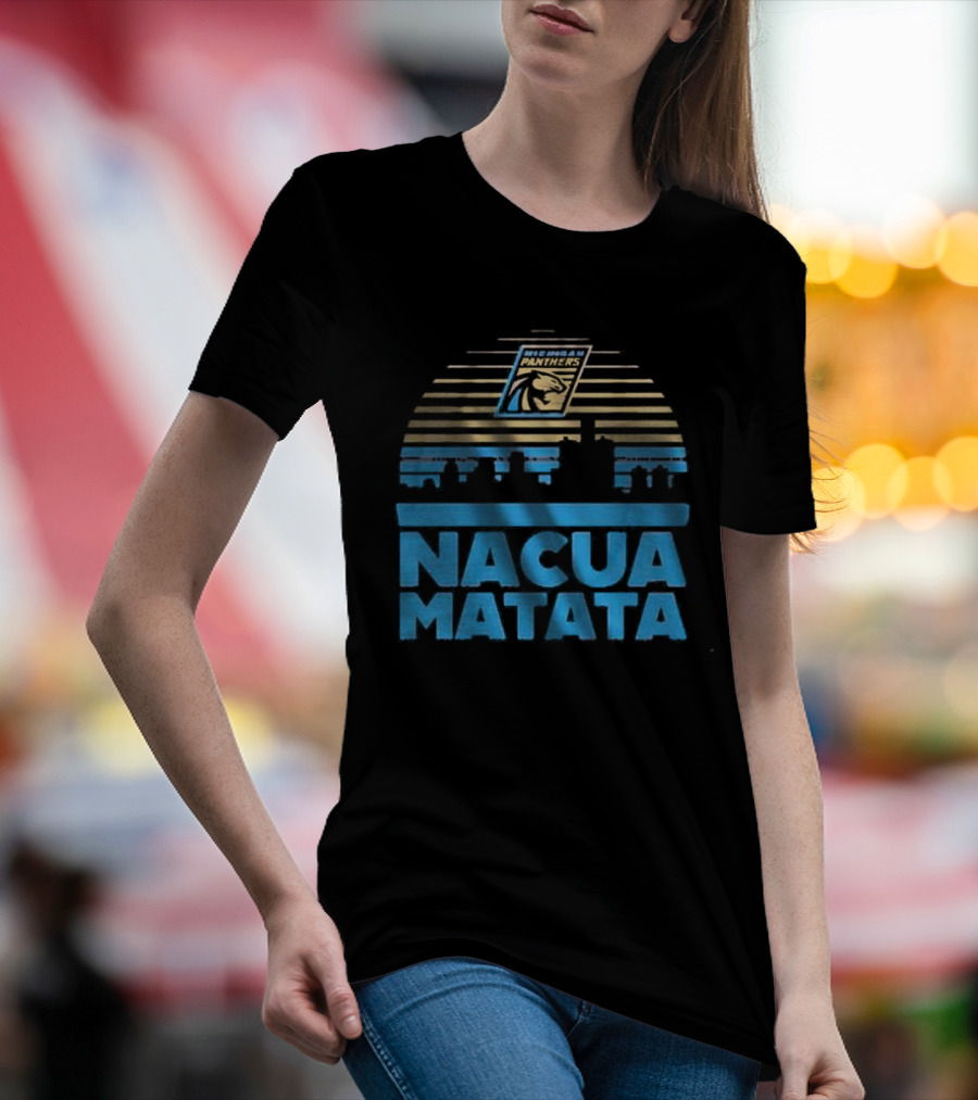 Nacua Matata Michigan Panthers Skyline Lion Icon T-Shirt