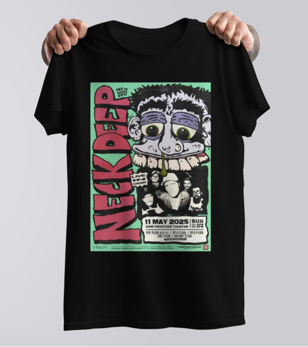 Neck Deep Live In Concert May 11 2025 New Frontier Theater Philippines T-Shirt