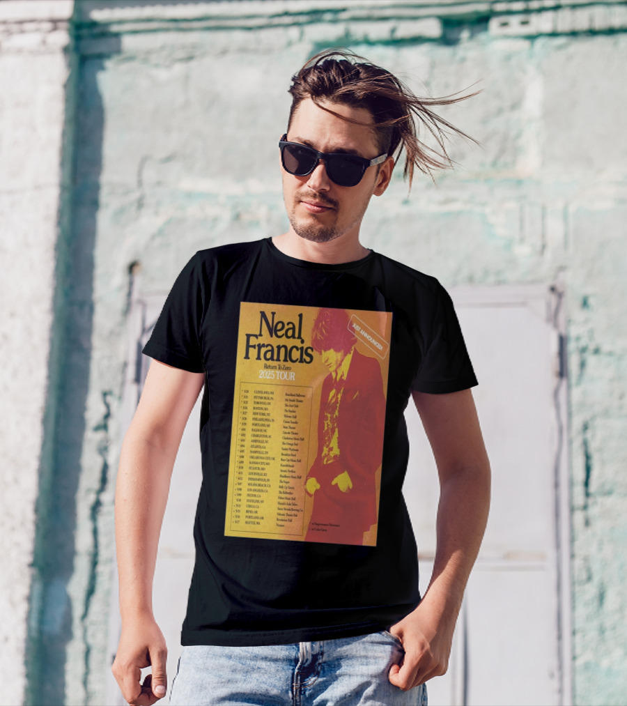 Neal Francis Return To Zero 2025 Tour Just Announced With Dates And Venues T-Shirt