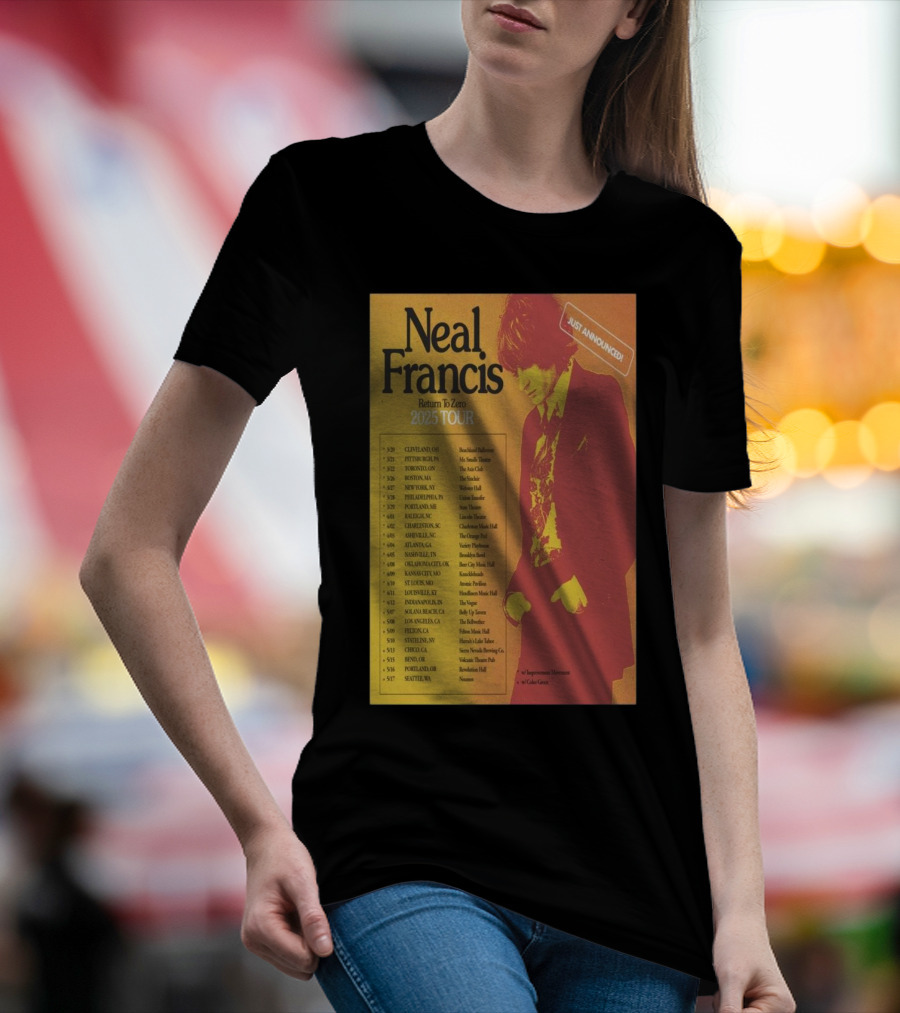 Neal Francis Return To Zero 2025 Tour Just Announced With Dates And Venues T-Shirt