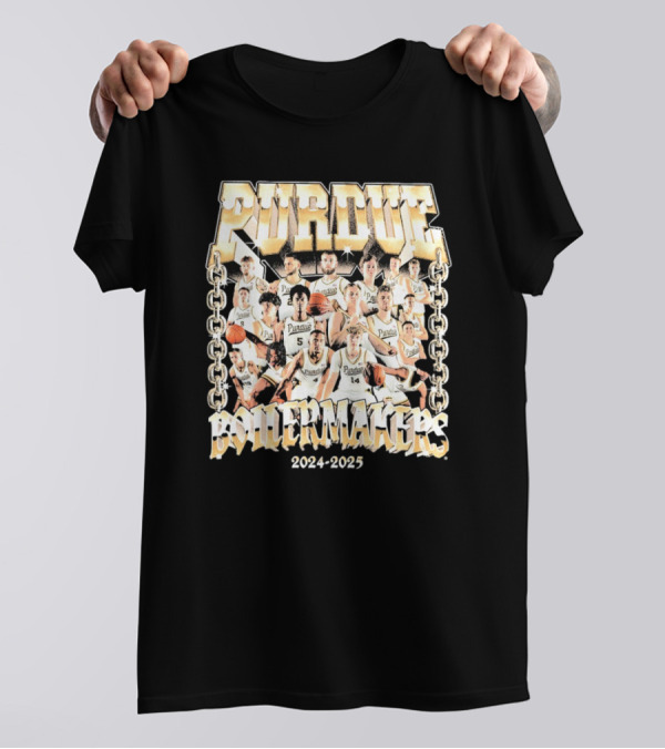 Purdue Boilermakers Men's Basketball Team 2024-2025 T-Shirt