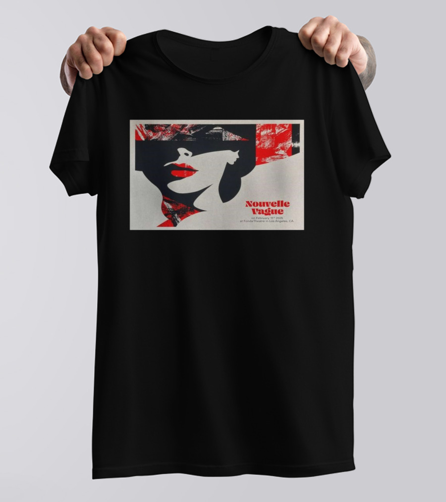 Nouvelle Vague February 11 2025 Fonda Theatre Los Angeles CA Concert T-Shirt