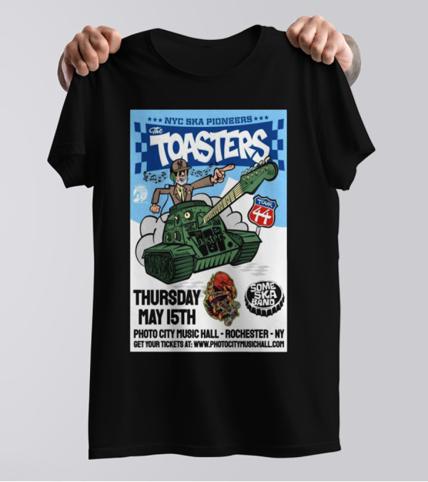 NYC Ska Pioneers The Toasters Tour 44 Photo City Music Hall Rochester NY Thursday May 15th T-Shirt