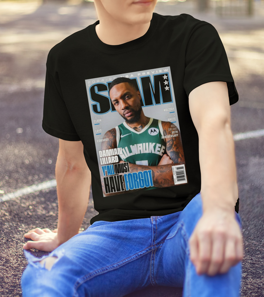 2024-25 NBA Preview Damian Lillard Milwaukee Y'all Must Have Forgot T-Shirt