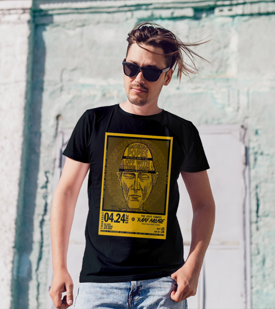 Smoking Popes Off With Their Heads Concert April 24 2025 X-Ray Arcade Cudahy WI T-Shirt