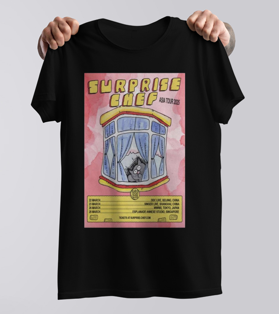 Surprise Chef Asia Tour 2025 March Shows Beijing Shanghai Tokyo Singapore T-Shirt