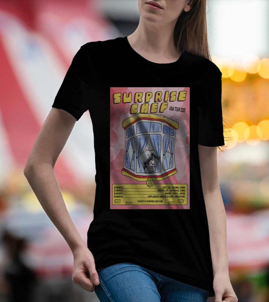 Surprise Chef Asia Tour 2025 March Shows Beijing Shanghai Tokyo Singapore T-Shirt