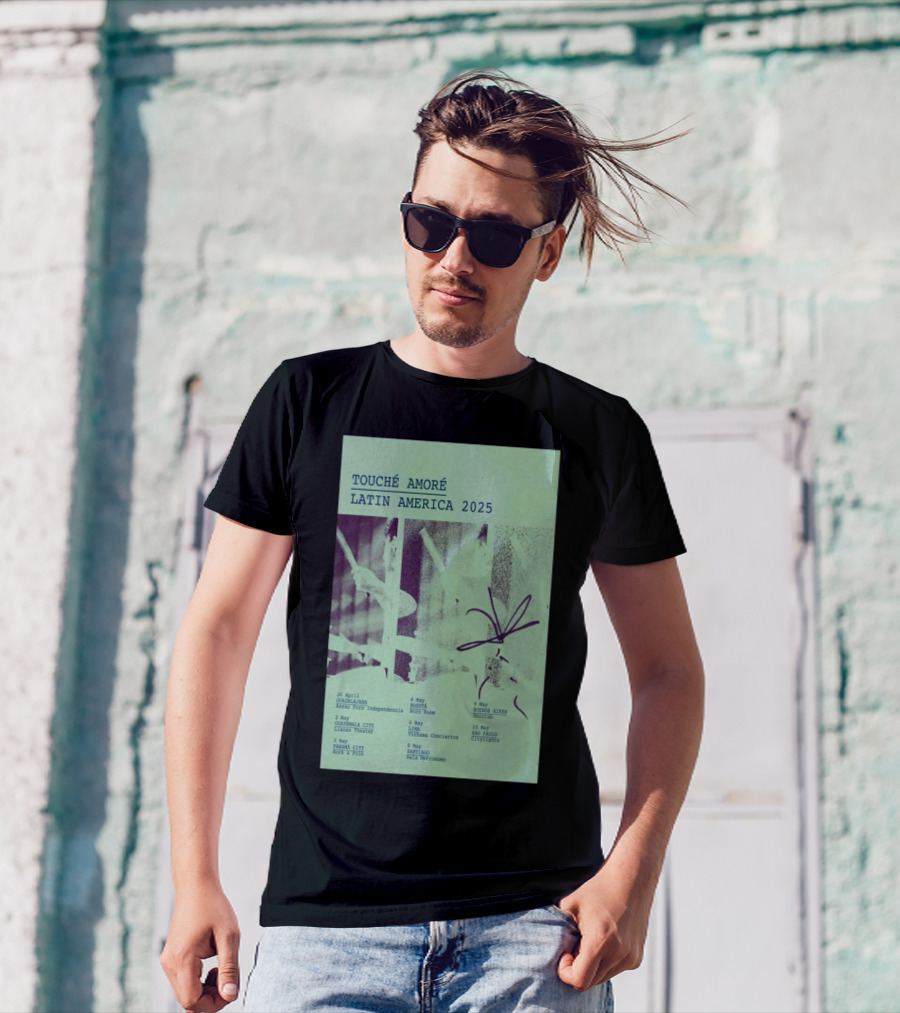 Touche Amore Latin America 2025 Tour Dates Guadalajara Anexo Foro Independencia 30 April T-Shirt