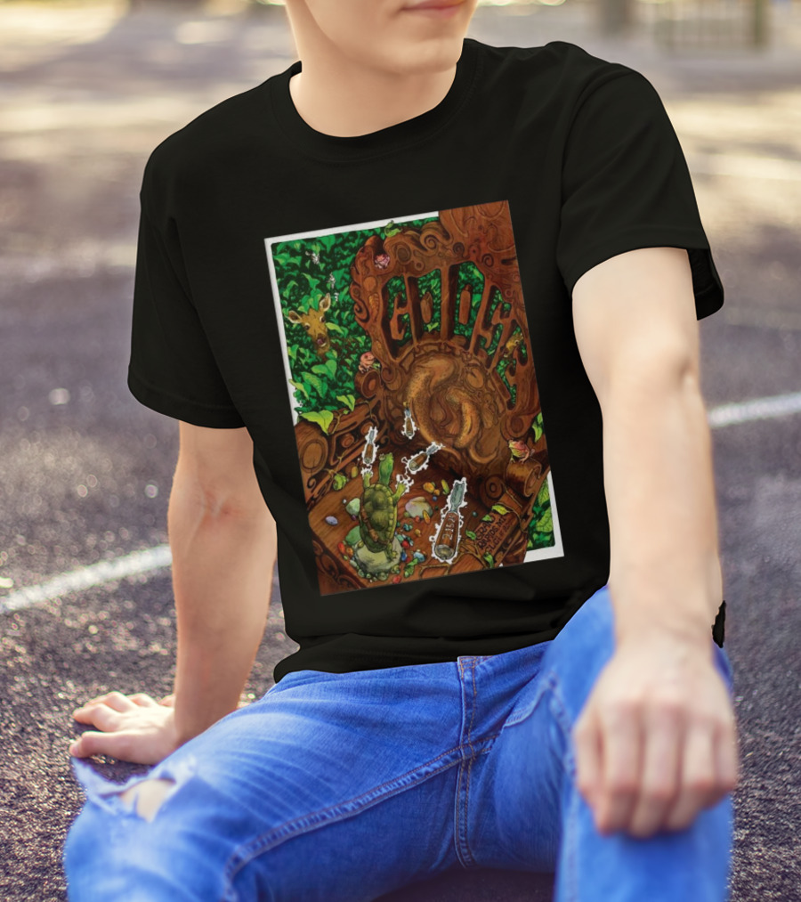 Goose Tour February 15 2025 Grand Rapids MI GLC Live At 20 Monroe Colorful Tortoise And Forest Scene T-Shirt