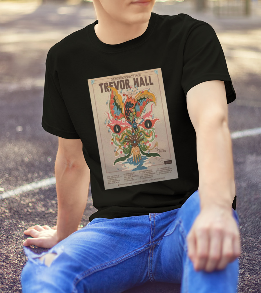 Trevor Hall The Monsoon Nights Tour 2025 With Special Guests And Tour Dates T-Shirt