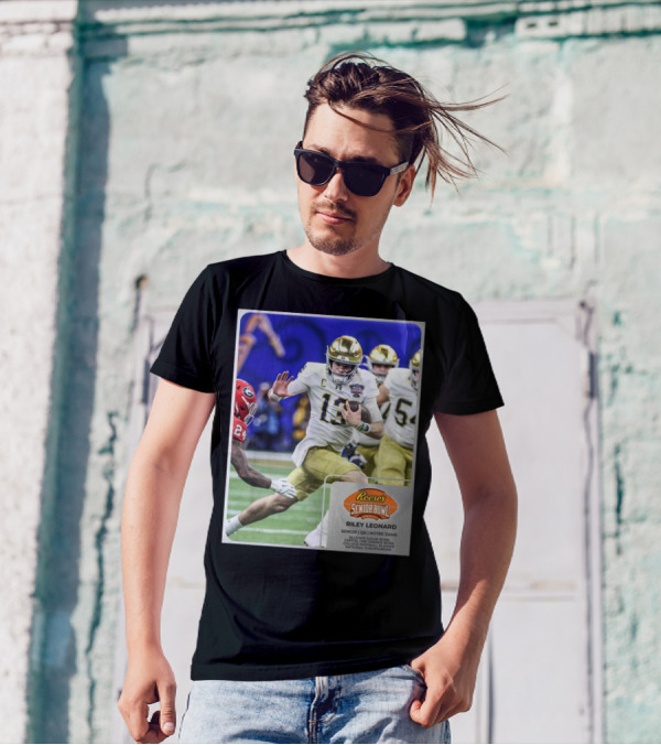 Reese's Senior Bowl Riley Leonard Notre Dame QB Allstate Sugar Bowl Orange Bowl College Football Playoff National Championship T-Shirt