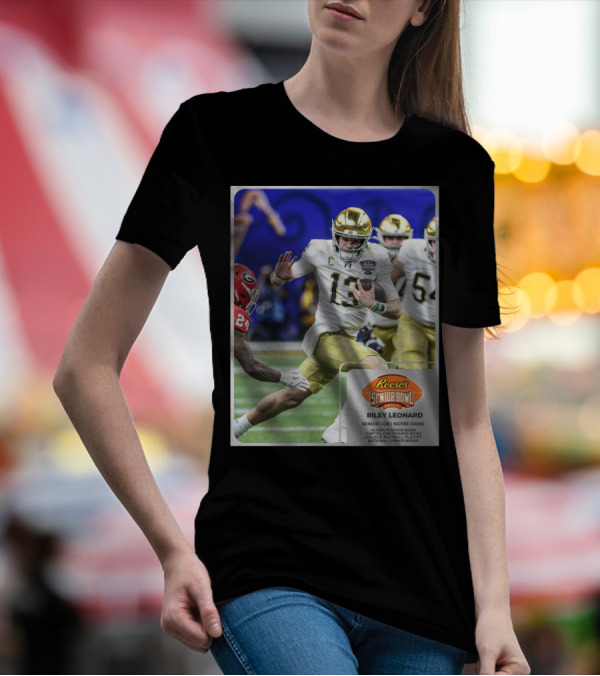 Reese's Senior Bowl Riley Leonard Notre Dame QB Allstate Sugar Bowl Orange Bowl College Football Playoff National Championship T-Shirt