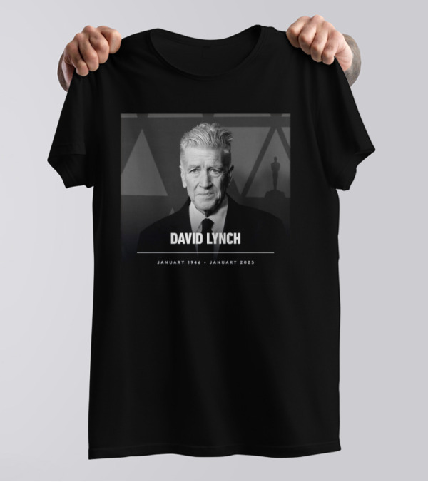 David Lynch January 1946 January 2025 Black And White Portrait T-Shirt