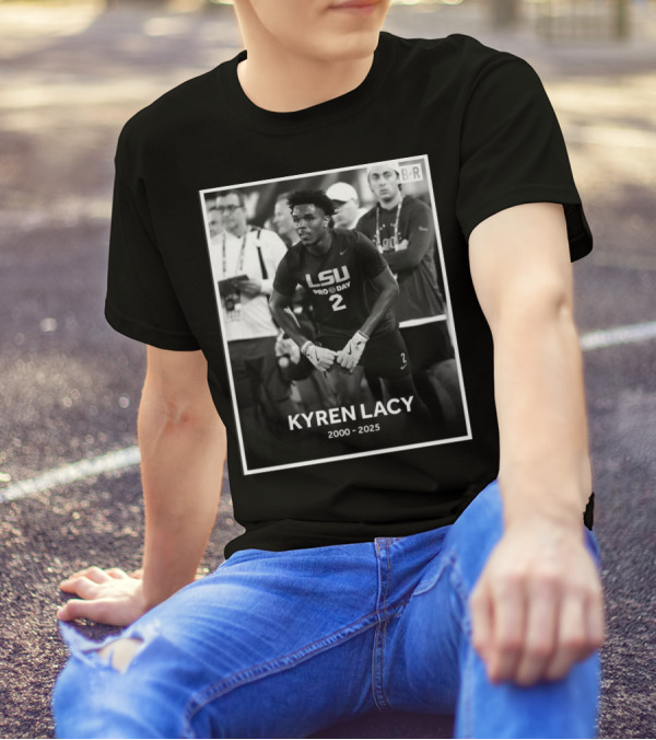 LSU Pro Day Kyren Lacy 2000-2025 Memorial T-Shirt