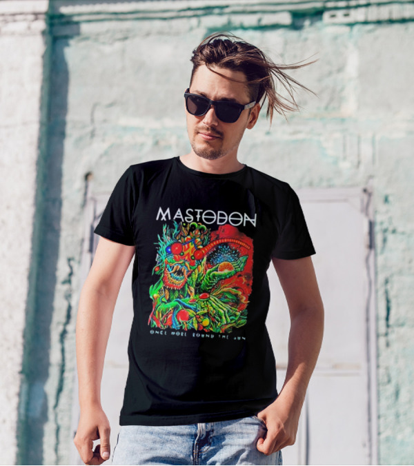 Mastodon Once More Round The Sun Psychedelic Artwork T-Shirt