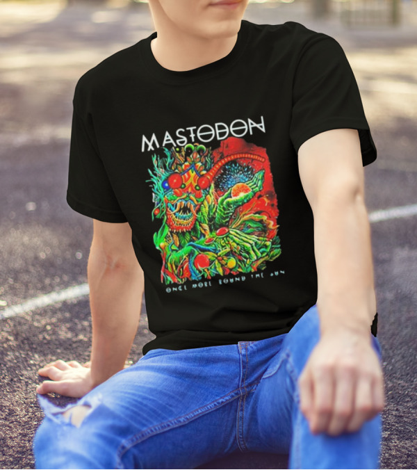 Mastodon Once More Round The Sun Psychedelic Artwork T-Shirt